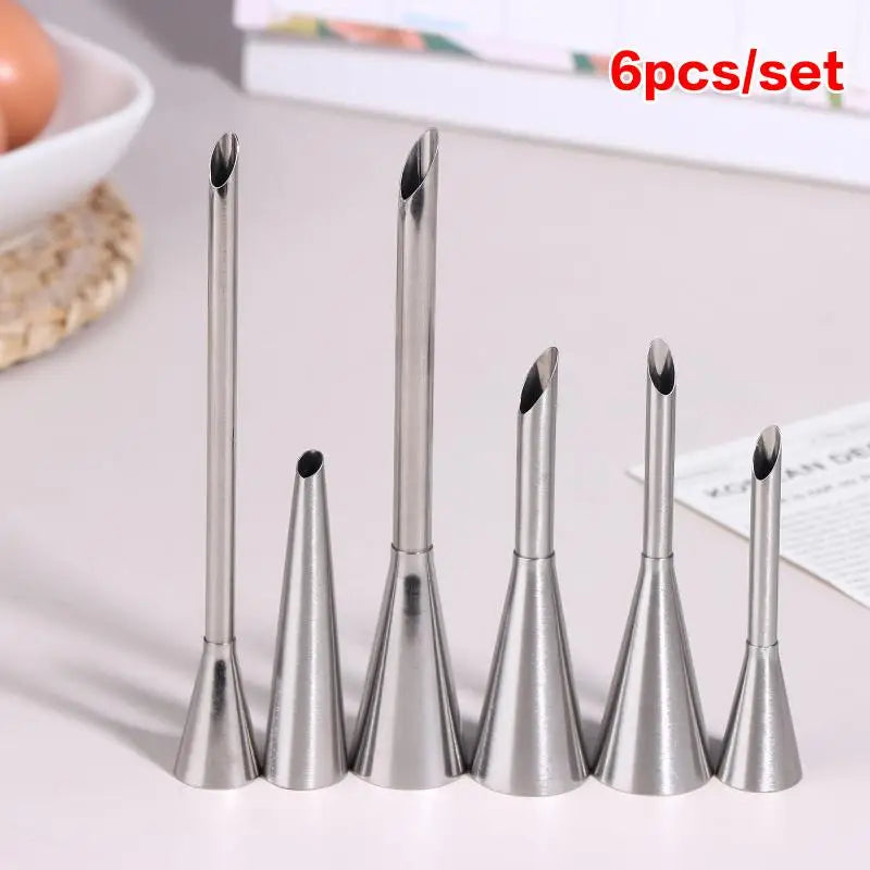 12-Pc Stainless Steel Cake Piping Tips | Decorating Nozzles