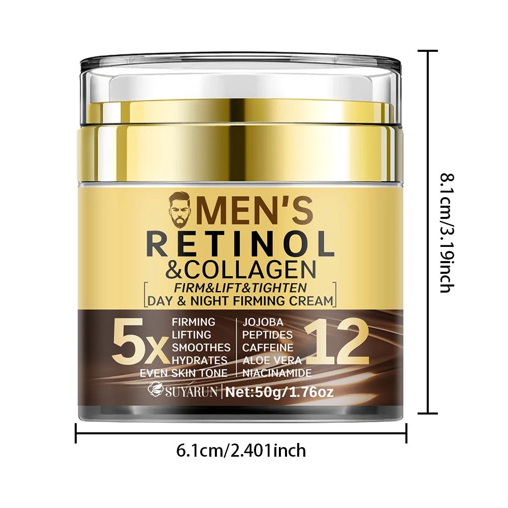 SUYARUN Men's Anti-Aging Face Cream-Firming & Hydrating Moisturizer with SPF 20 | Organic Natural Ingredients for All Skin Type. Peaceful Pleasures Health and Wellness
