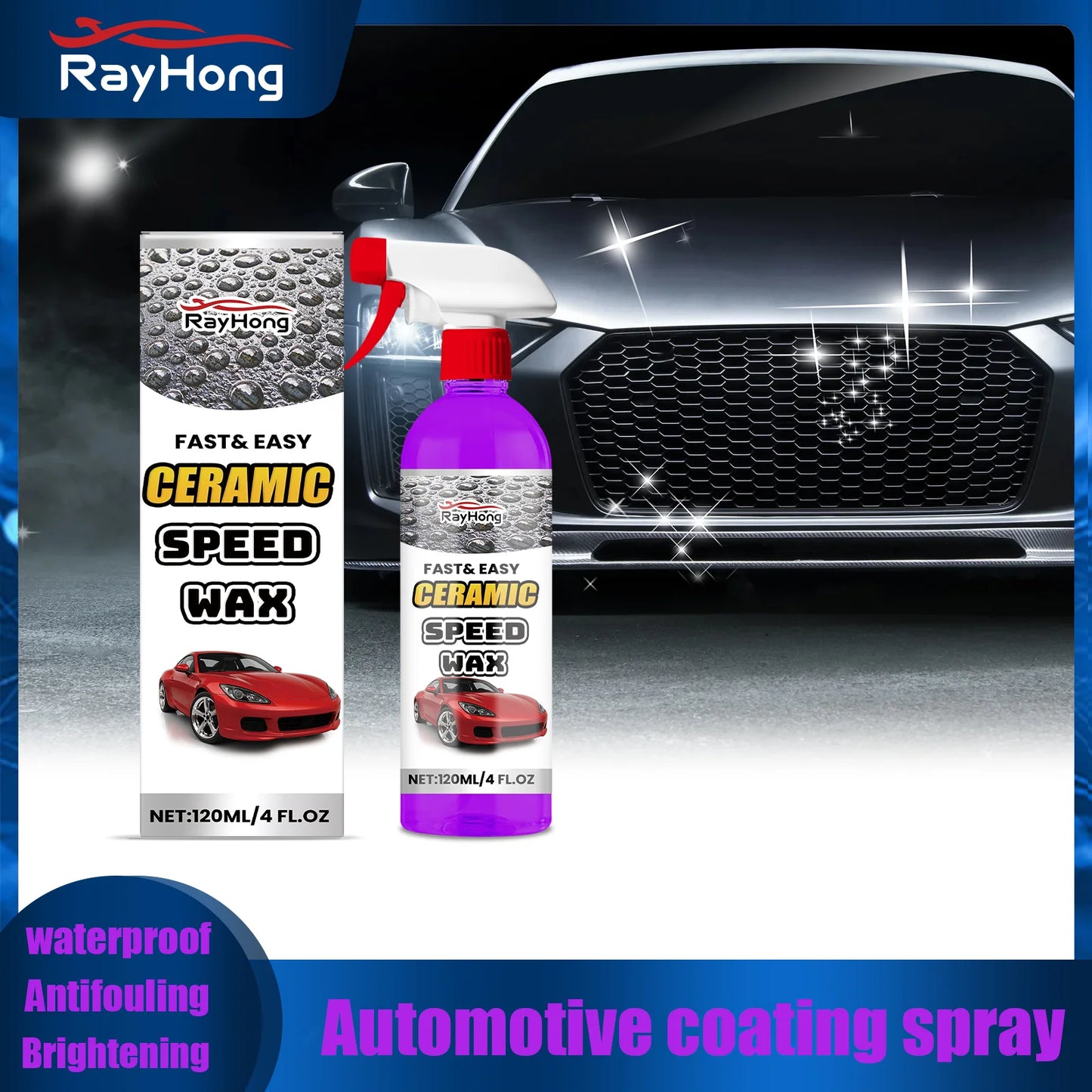RayHong Car Coating Spray | Waterproof, Gloss & Antifouling