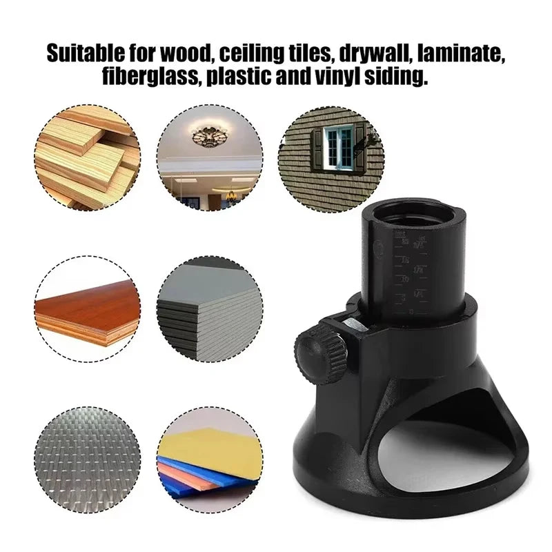 Rotary Router Milling Cutter Guide Attachment Twist Drill Bit Wood