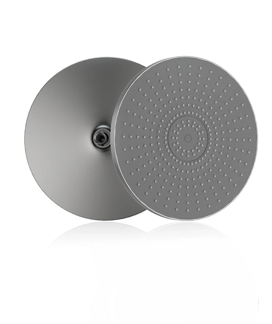 12-Inch Rainfall Shower Head – Air-Pressurized Water Saving Spa Rainfall Shower Head Oasis Select Dark Grey