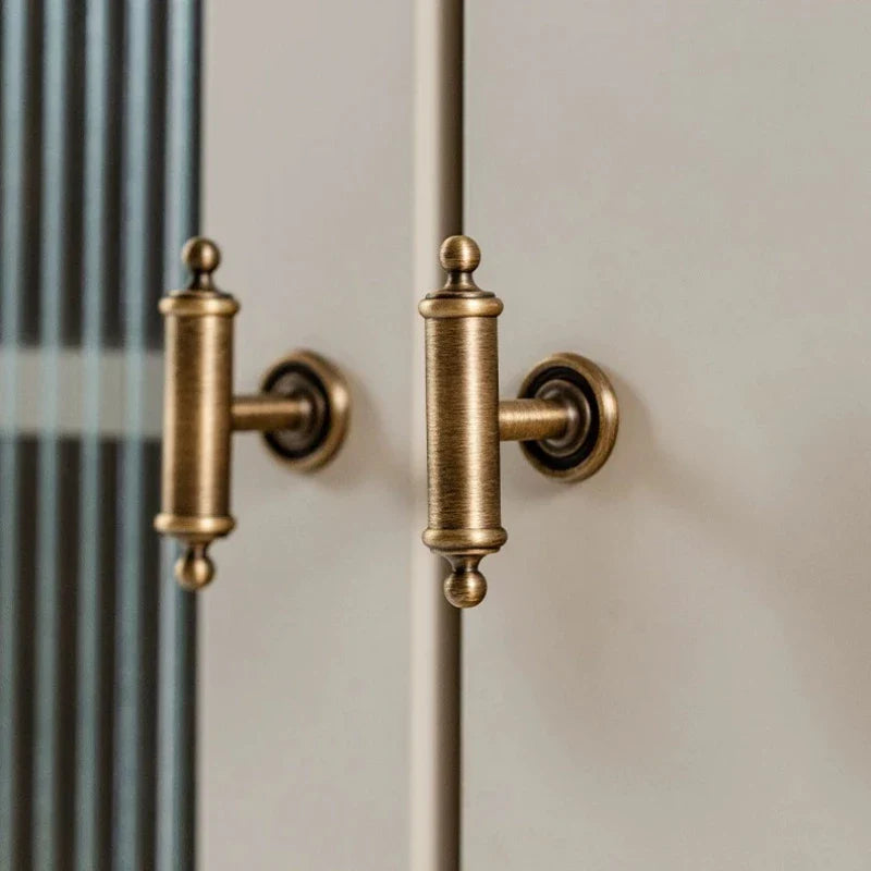 French Antique Bronze Brass Cabinet & Drawer Handle