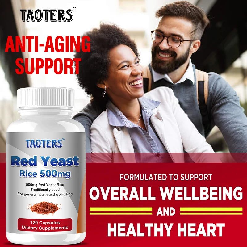 Red Yeast Rice 500mg Capsules | Heart & Cholesterol Support