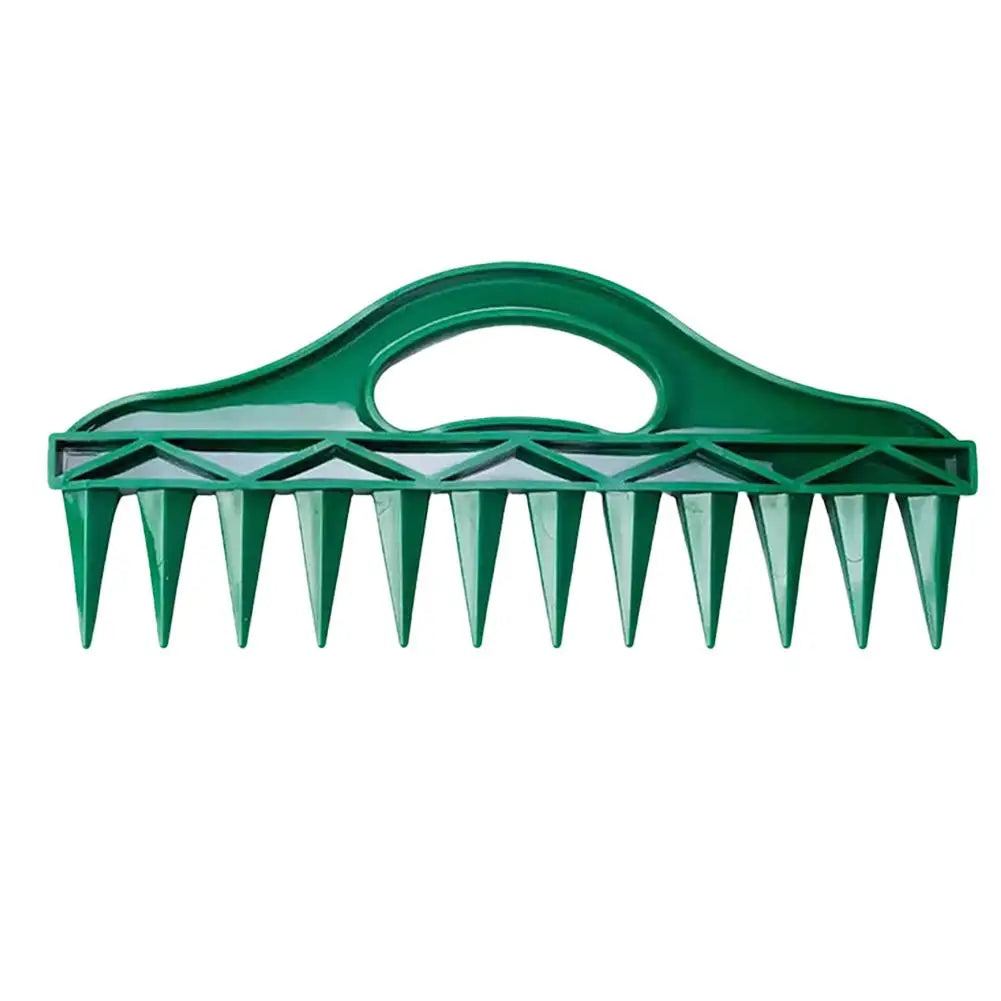 12-Hole Seed Spacer And Seeder Tool Garden Planting Template With Hole Dibber Efficient Soil Digger For Vegetable Flower Seeding Peaceful Pleasures Health and Wellness green