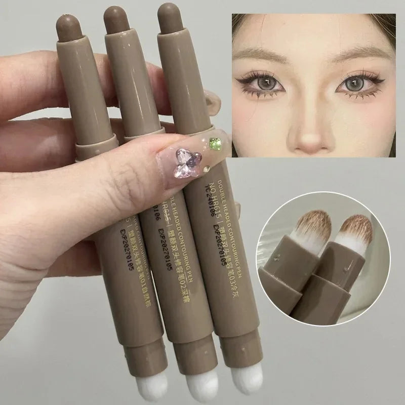 Double-Head Contour Pen & Smudge Brush | Nose Shadow Stick
