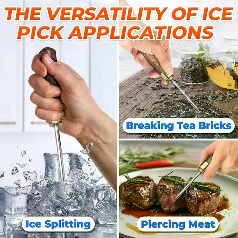 Stainless Steel Ice Pick | Portable Bar & Cocktail Tool