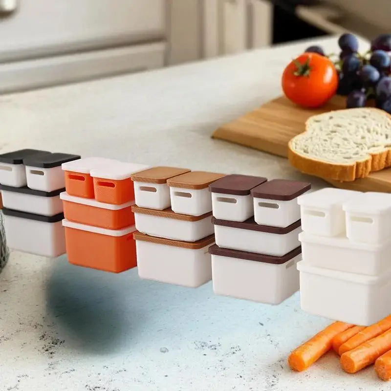 1/12 Dollhouse Miniature Food Storage Cases Set of 4 with Lids
