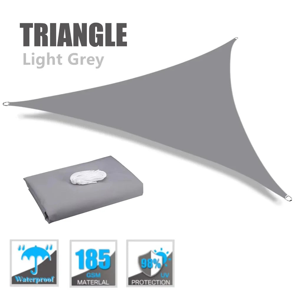 Triangle Sun Shade Sail – 98% UV Block Waterproof Canopy