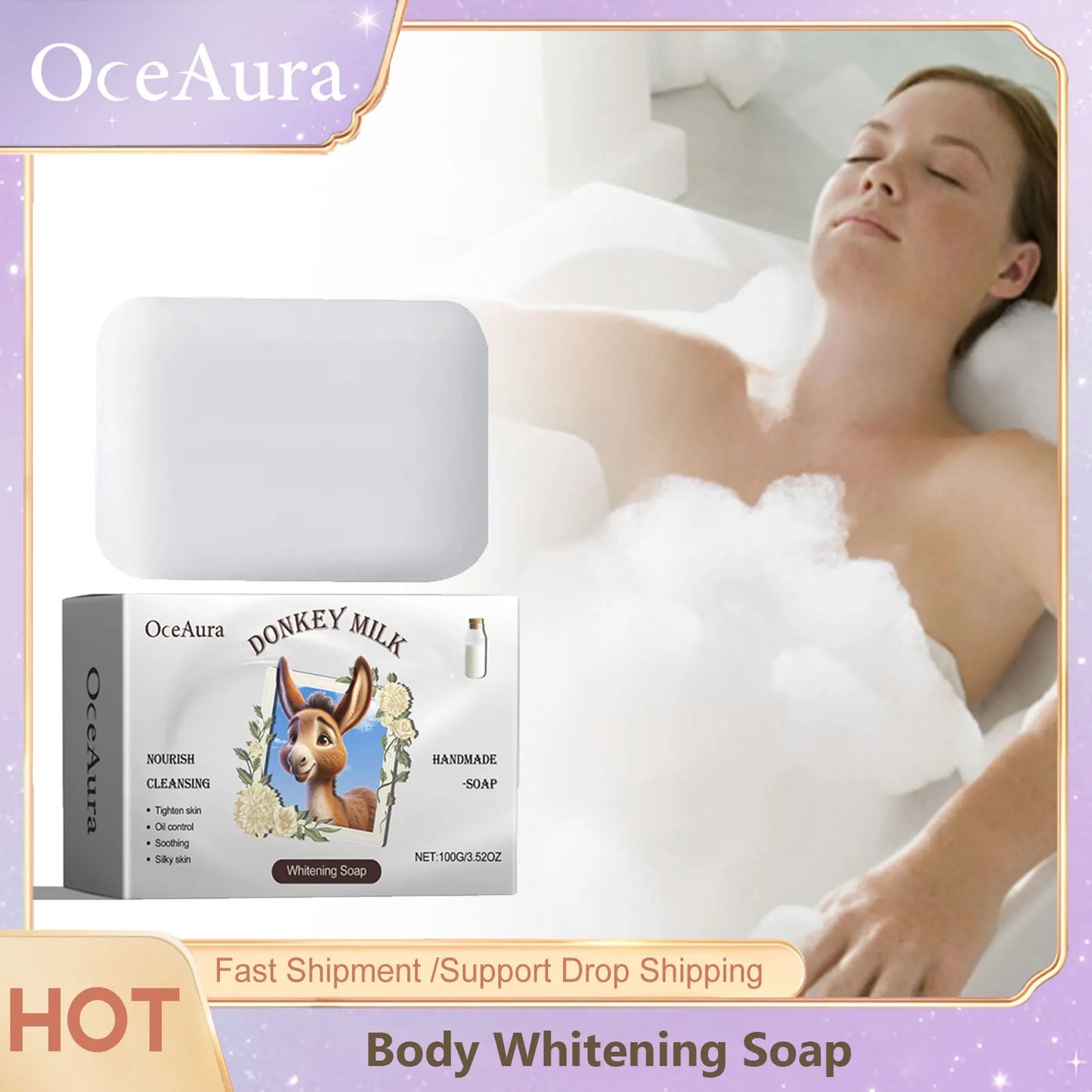OceAura Brightening Handmade Body Soap – Even Skin Tone 100g