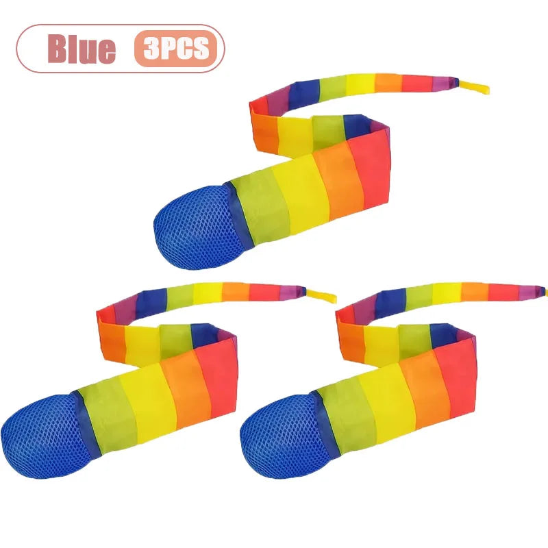 Rainbow Meteor Ball Set 1–20 PCS | Soft Tail Throwing Catching Toy