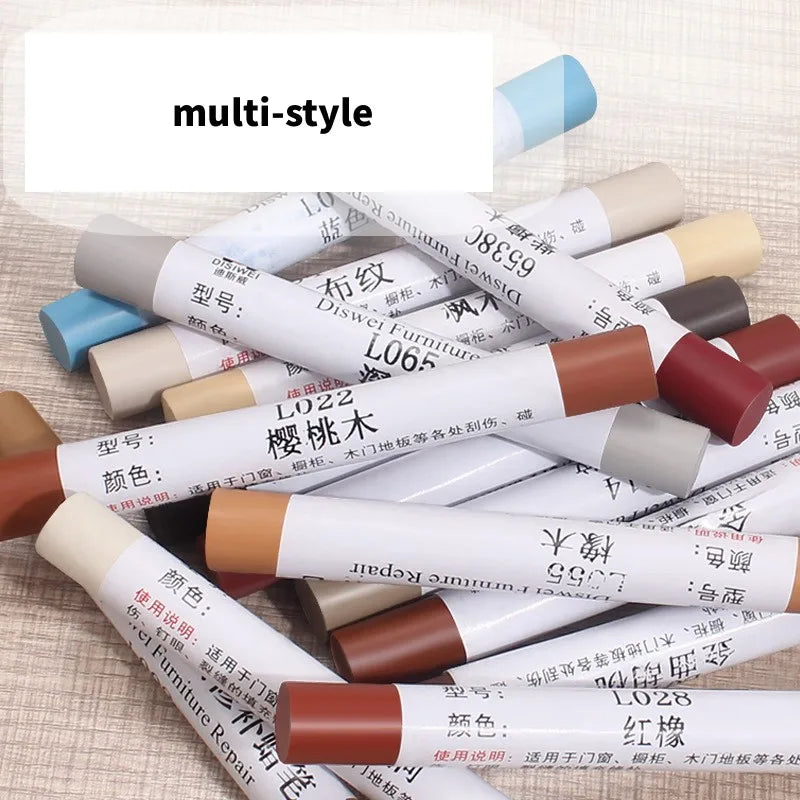 Wood Scratch Repair Crayon Pen – 20 Colors, Waterproof