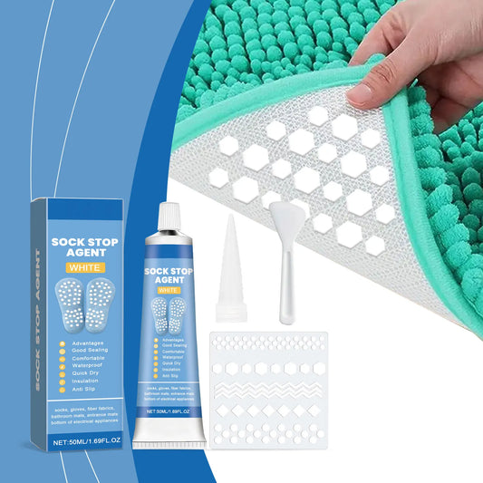 Anti-Slip Sock Stop Glue | Heel & Sole Protector 50ml Non-Slip Grip Adhesive Peaceful Pleasures Health and Wellness