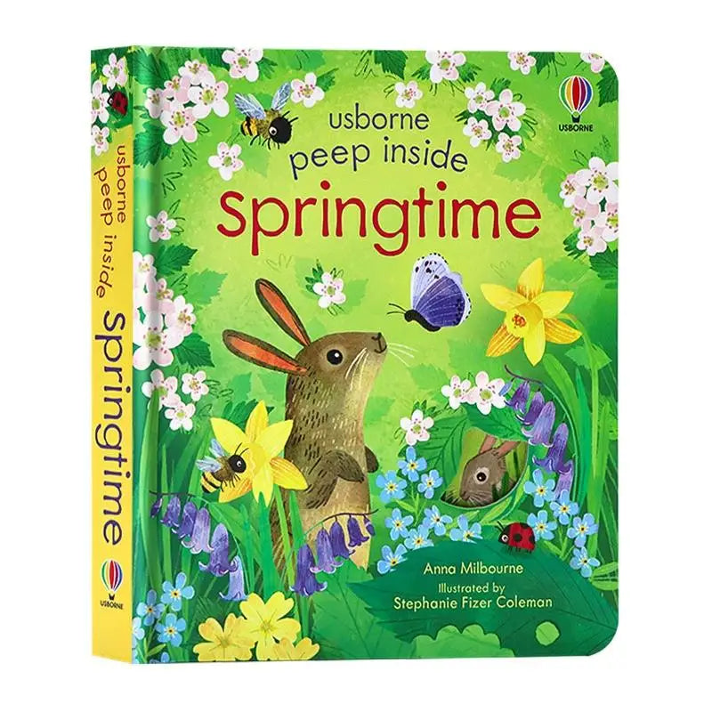 Usborne Peep Inside Springtime 3D Flap Picture Books Kids Bedtime