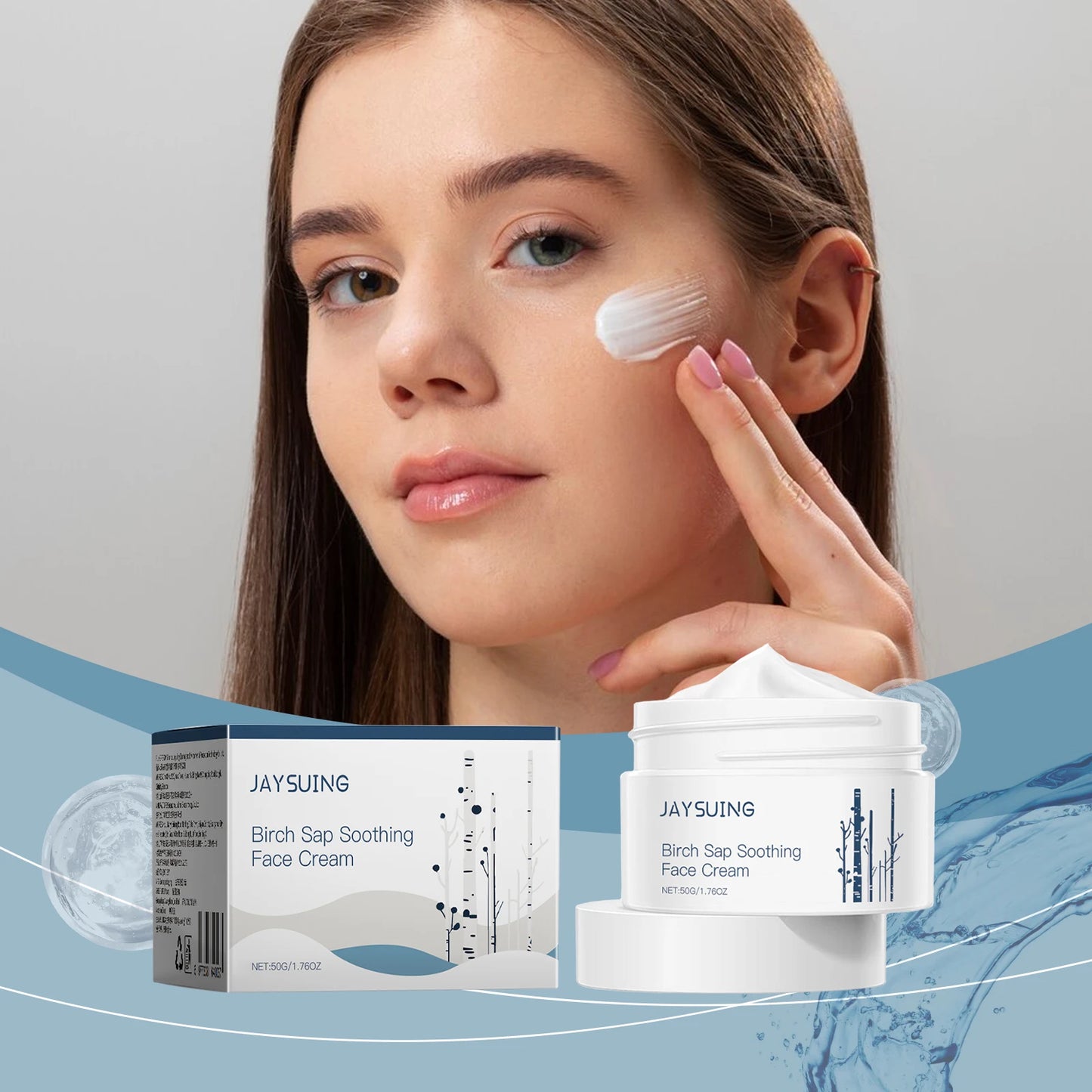 Jaysuing Birch Sap Soothing Face Cream – Deep Moisture 50g