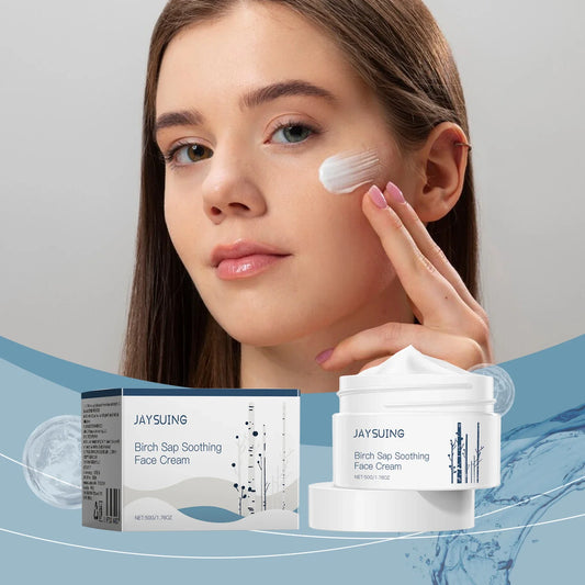 Jaysuing Birch Sap Soothing Facial Moisturizer Cream 50g Facial Moisturizer Cream Oasis Select