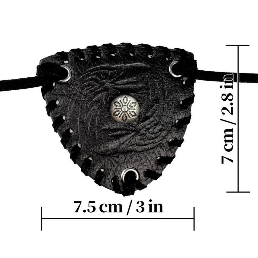 Vintage Pirate Leather Eye Patch Waist Accessory Retro Rivet Eyepatch