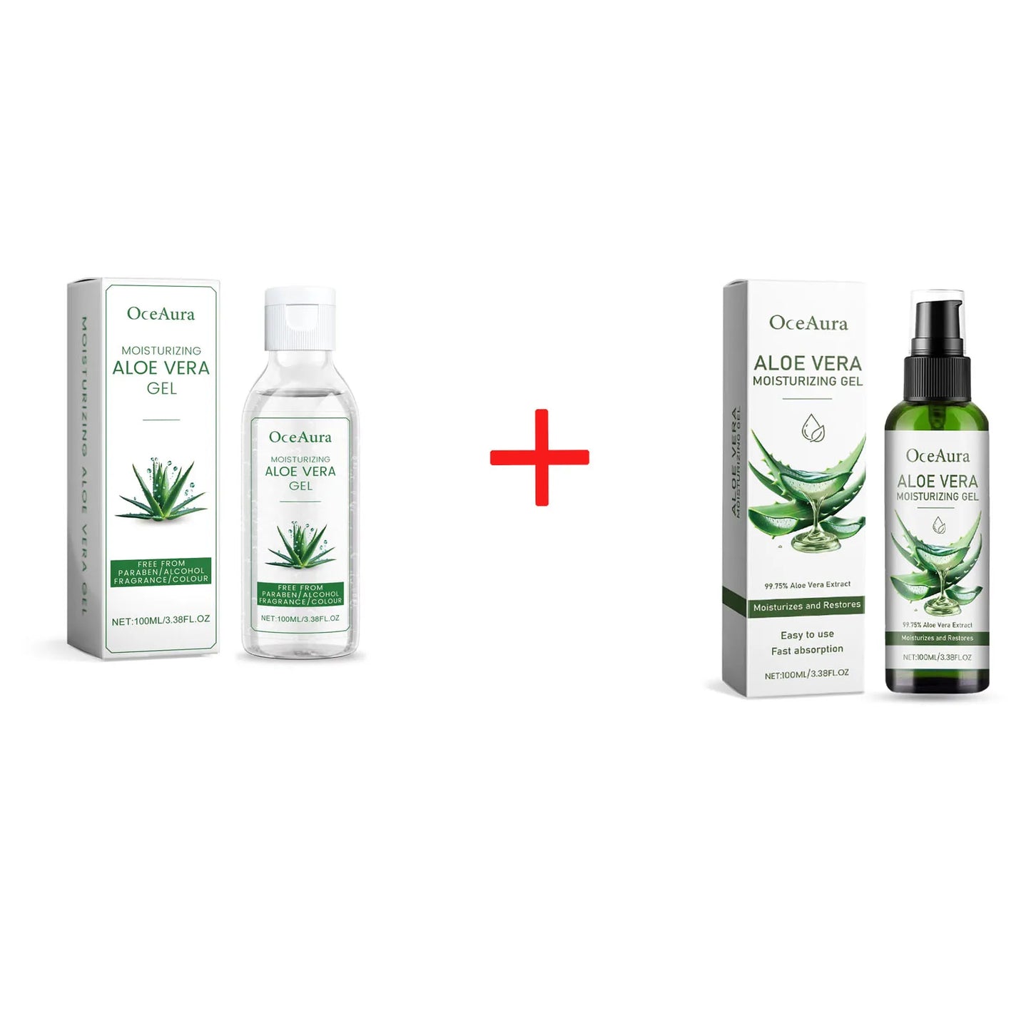 OceAura Aloe Vera Gel – Pore Shrinking, Oil Control & Acne Care