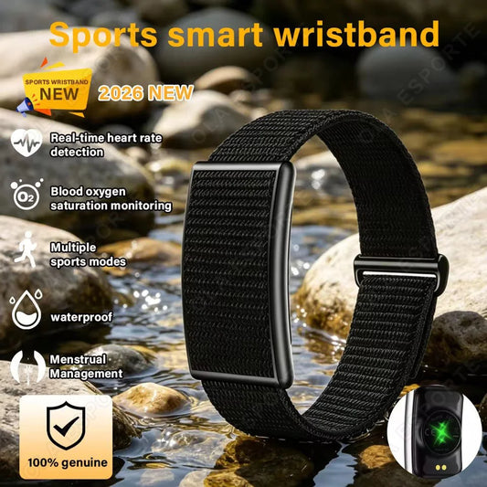 2026 No Screen Smartwatch Men Running Trajectory Ultra Light Bracelet Blood Oxygen Heart Rate 24H Health Sport Smart bracelet Peaceful Pleasures Health and Wellness