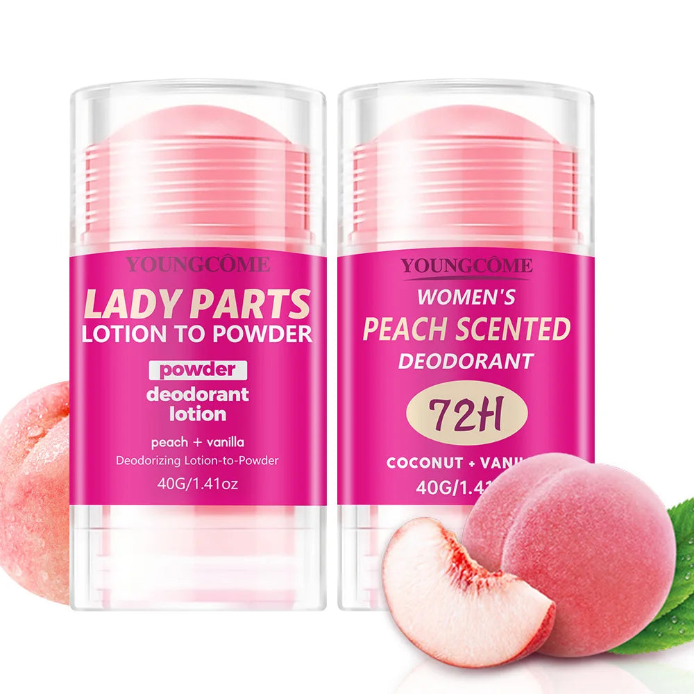 Body Odor Remover Antiperspirant Stick Peach Deodorant Underarm Removal For Women Man Honey Peach Stick Deodorant Stick 40g Peaceful Pleasures Health and Wellness
