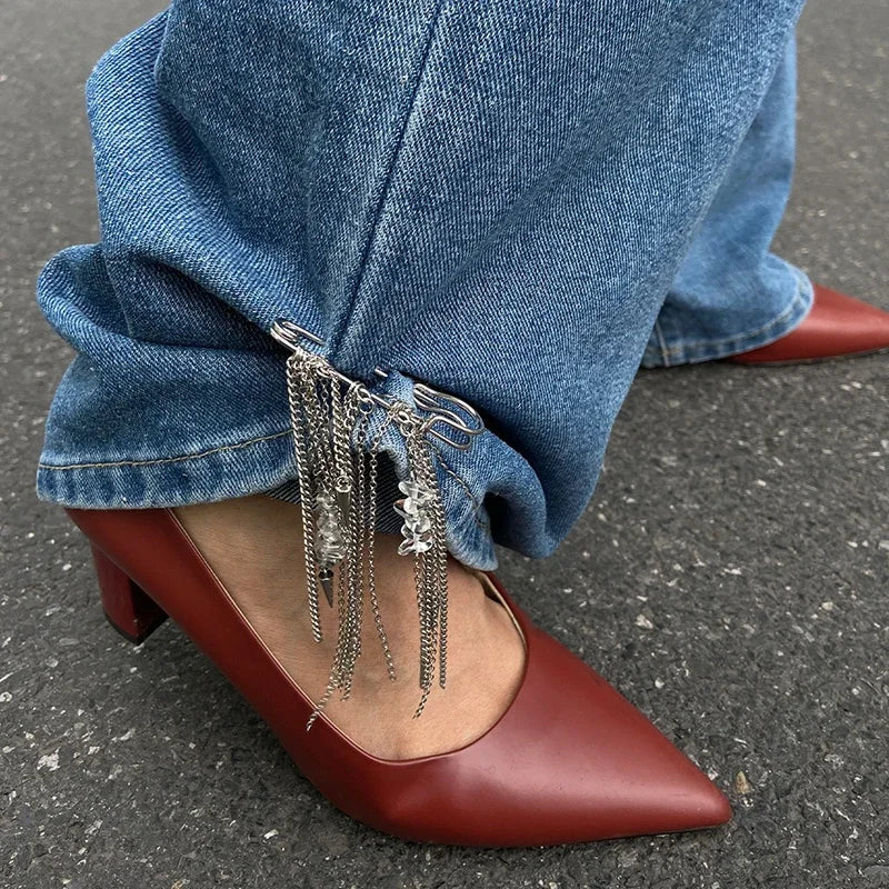Detachable Tassel Brooch Waist Buckle & Clothes Pin Clasp Decorative Brooch Clasp Peaceful Pleasures Health and Wellness