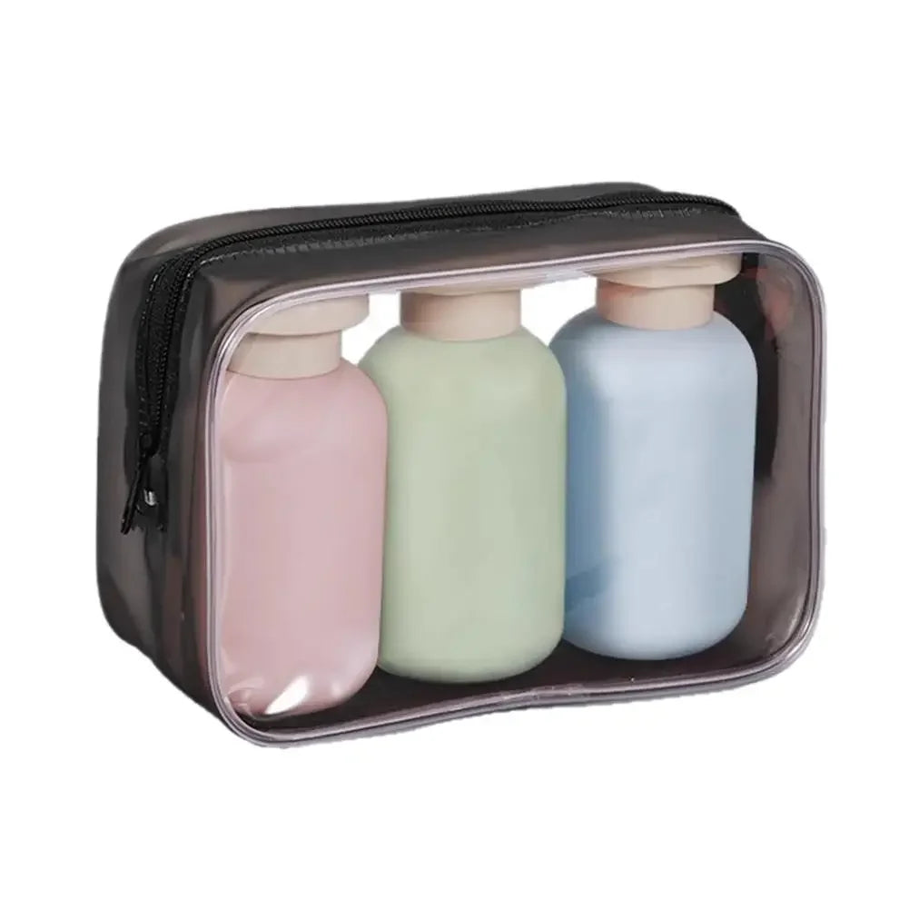 3Pcs 100ML Travel Bottles Set, Leak-Proof Refillable Portable Dispenser for Shampoo Toner Lotion Shower Gel, Travel Essentials Peaceful Pleasures Health and Wellness 3pcs
