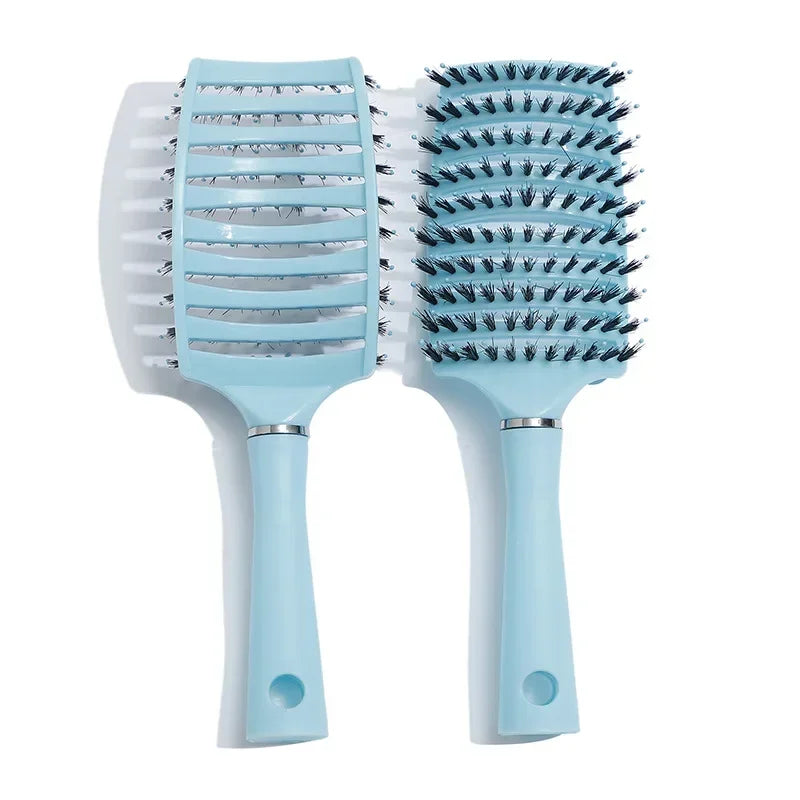 Original Hair Brush Magic Hair Comb Detangling Hair Brush Detangle Lice Massage Comb Women Tangle Hairdressing Salon 2023 Peaceful Pleasures Health and Wellness Blue