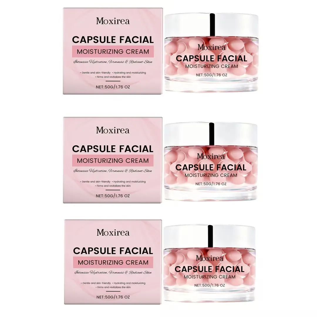 MOXIREA Pink Capsule Face Cream – Hydrate, Brighten & Firm 50g