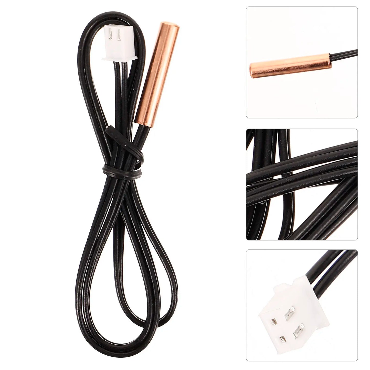 2pcs Air Conditioner Temperature Sensor 10K Copper Head Thermistor Probe 39Cm Replacement For Ac Thermostat Repairing Supply Peaceful Pleasures Health and Wellness