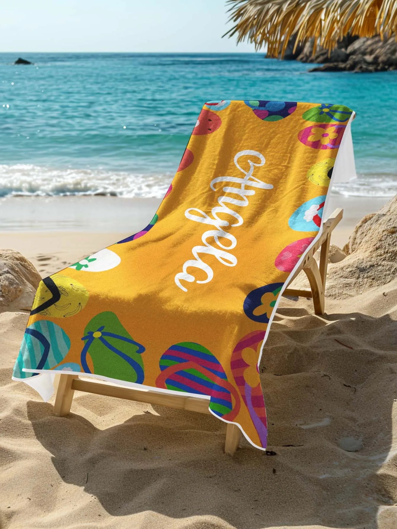 1pc Custom Text Beach Towel Personalized Print Soft Quick Dry Towel 70x140cm 80x130cm Summer Travel Swim Gym Gift For Women Men Peaceful Pleasures Health and Wellness