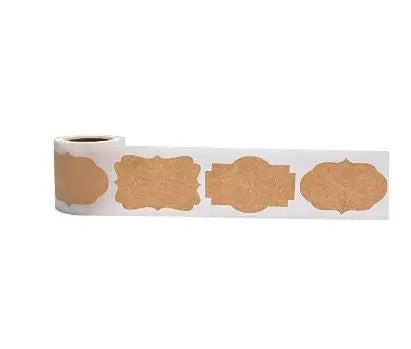 300 Stickers/Rolls/30x50mm Kraft Paper Blank Decorative Stickers Stickers Diy Stickers Baking Packaging Stickers Labels Peaceful Pleasures Health and Wellness ZC14 30X50MM