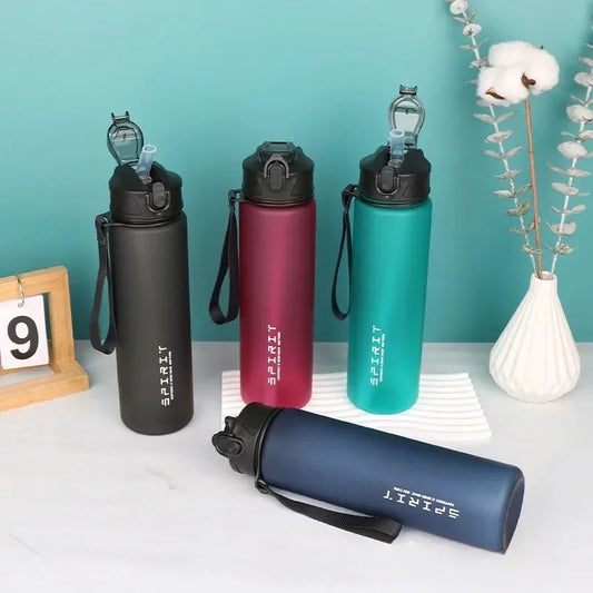 750ml BPA-Free Sports Water Bottle with Straw & Carry Cord Sports Water Bottle Peaceful Pleasures Health and Wellness