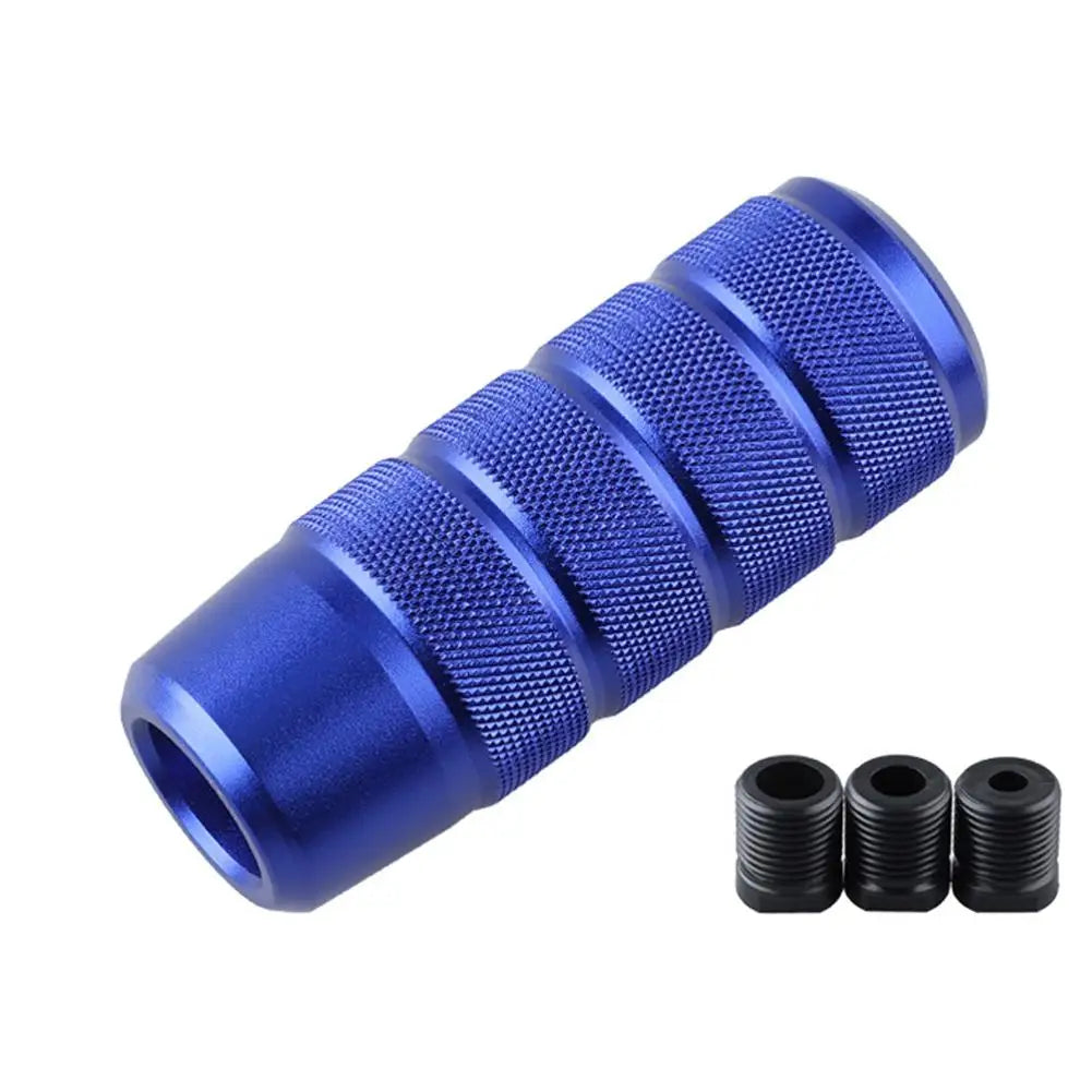 Aluminum Alloy Transmission Lever Protective Cover Car Gear Shift Knob Automatic Anti-skid Frosted Car Modification Gear Head Peaceful Pleasures Health and Wellness blue
