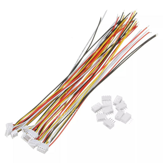 100 Sets JST ZH 1.5mm 4-Pin Female Connector Plug with Wire and Male Connector Peaceful Pleasures Health and Wellness 100 mm