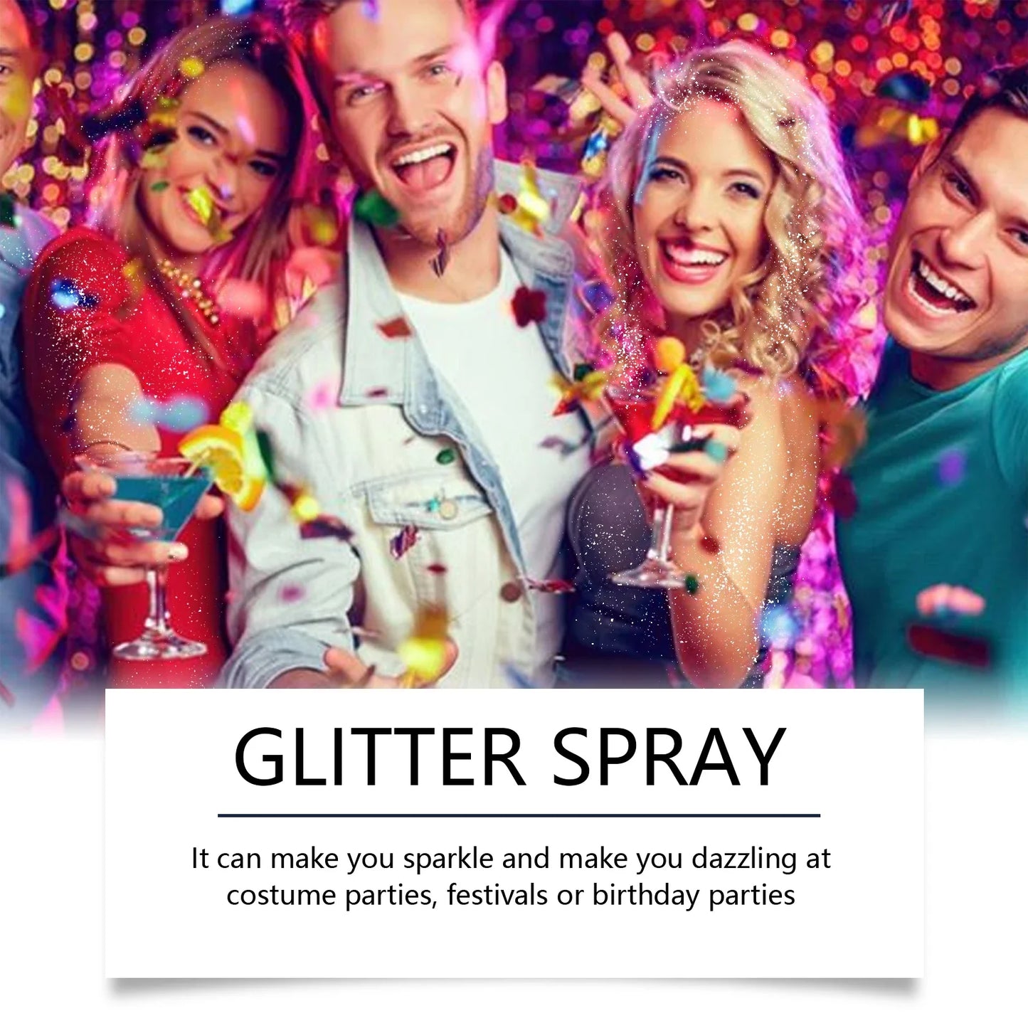 Eelhope Body & Face Glitter Spray – Shimmer Highlighter 120ml