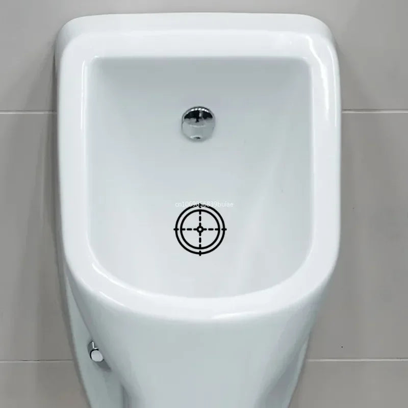 Creative Hit The Target Toilet Stickers Funny Man Removable Bathroom Toilet Decorations Self-adhesive Wall Stickers Home Decor Peaceful Pleasures Health and Wellness