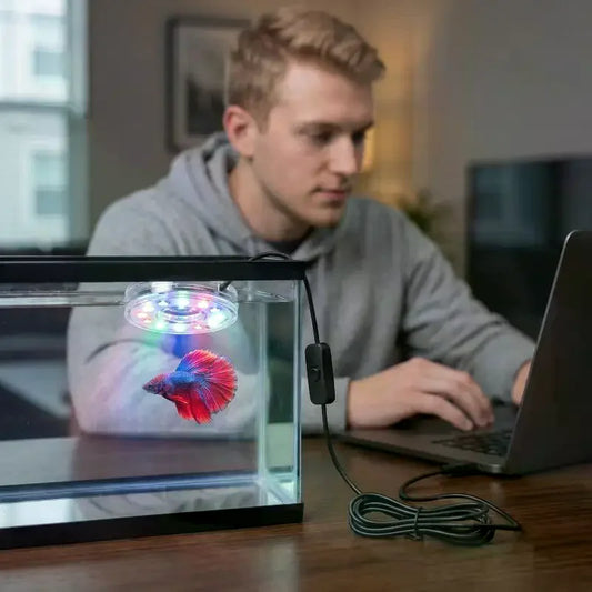 USB LED Submersible Aquarium Light – Colorful Waterproof Lamp Submersible Aquarium Light Peaceful Pleasures Health and Wellness