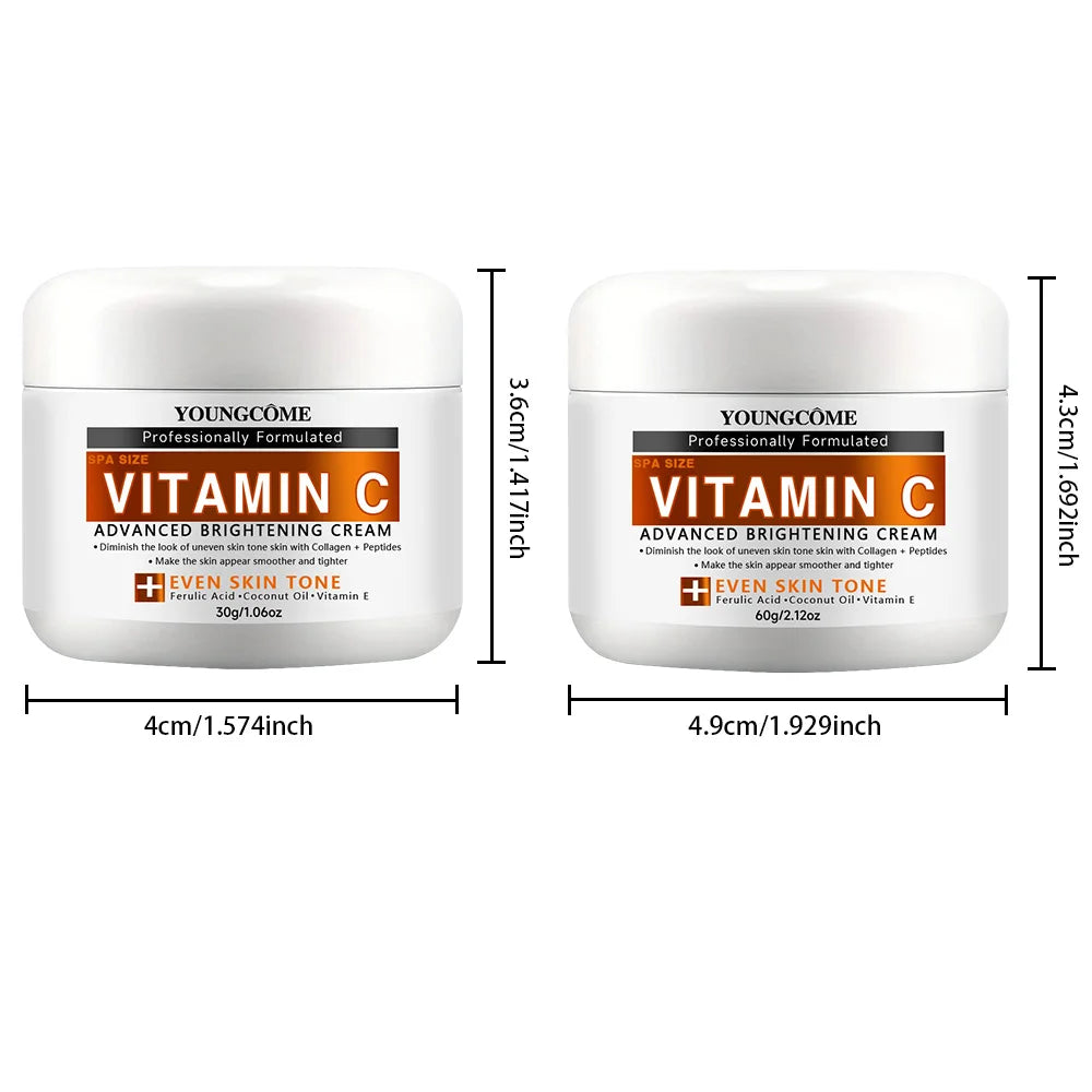 YOUNGCOME Vitamin C Face Cream – Brightening Firming Moisturizer Vitamin C Face Cream Peaceful Pleasures Health and Wellness 60g