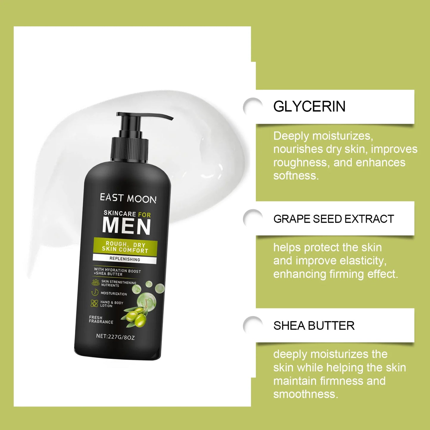 East Moon Men's Body Lotion – Moisturizing Nourishing Cream