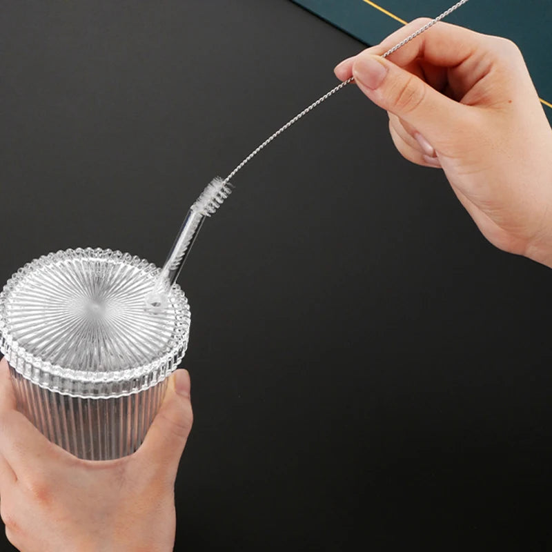 10PCS Cleaning Tattoo Tattoo Equipment Pipeline Cleaning Tools Pipe Brush Stainless Steel Cleaning Cup Brush Milk Bottle Peaceful Pleasures Health and Wellness