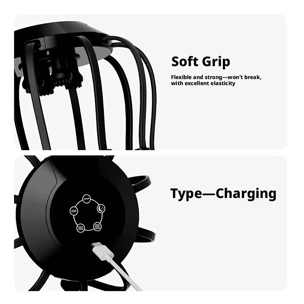 Electric Octopus Head Massager Intelligent Kneading Scalp Meridian Dredging Fatigue Relief Sleep AidRelax Stress Relief Massager Peaceful Pleasures Health and Wellness