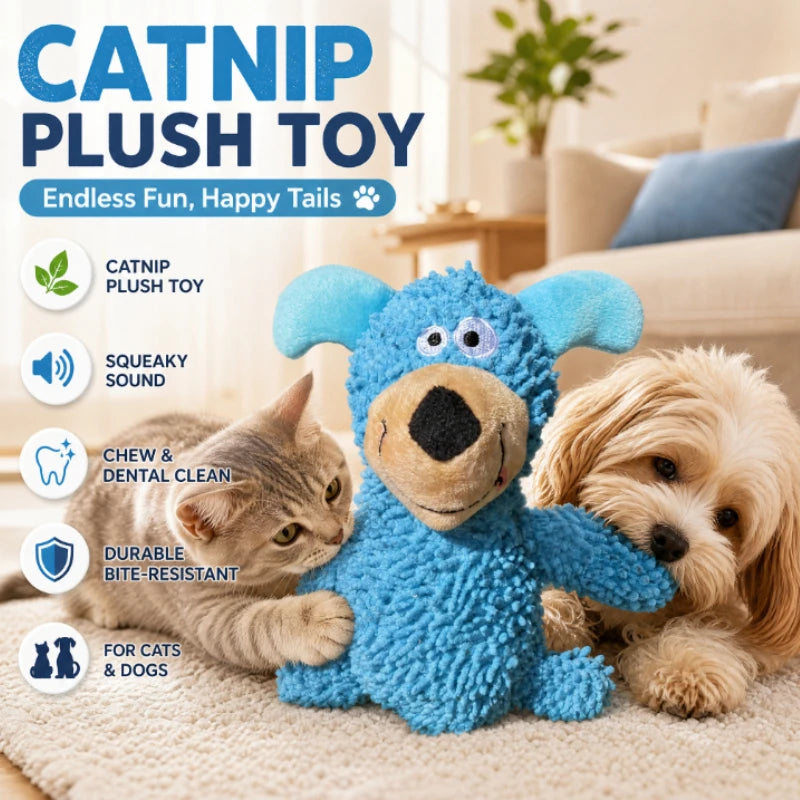 Interactive Squeaky Dog Toy Chew Resistant Pet Teeth Cleaning Bite Resistance Squeaky Chew Toy for Dogs cat toy Peaceful Pleasures Health and Wellness