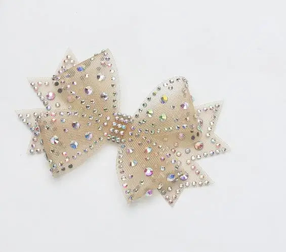 Shoe Clip Flower Bow DIY Detachable Shoe Accessories for Heels Flats French Style Diamante Decor for Hat Hair Band Dress Peaceful Pleasures Health and Wellness Gold