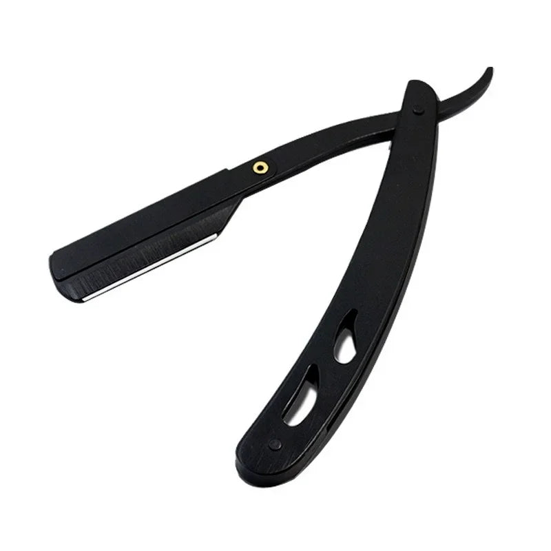 Foldable Stainless Steel Straight Razor – Vintage Barber Blade Straight Shaving Razor Peaceful Pleasures Health and Wellness