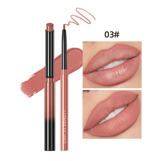 QiBest 12-Color Matte Lipstick & Lip Liner Combo – Waterproof Matte Lip Liner Set Oasis Select