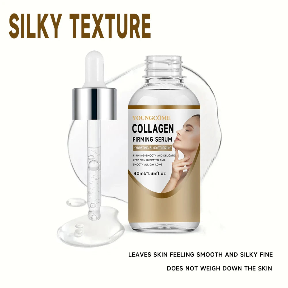 Collagen Cream Set Moisturizing Brightening Hydrating Smooth Wrinkles Firming Facial Face Suitable for travel packages Peaceful Pleasures Health and Wellness