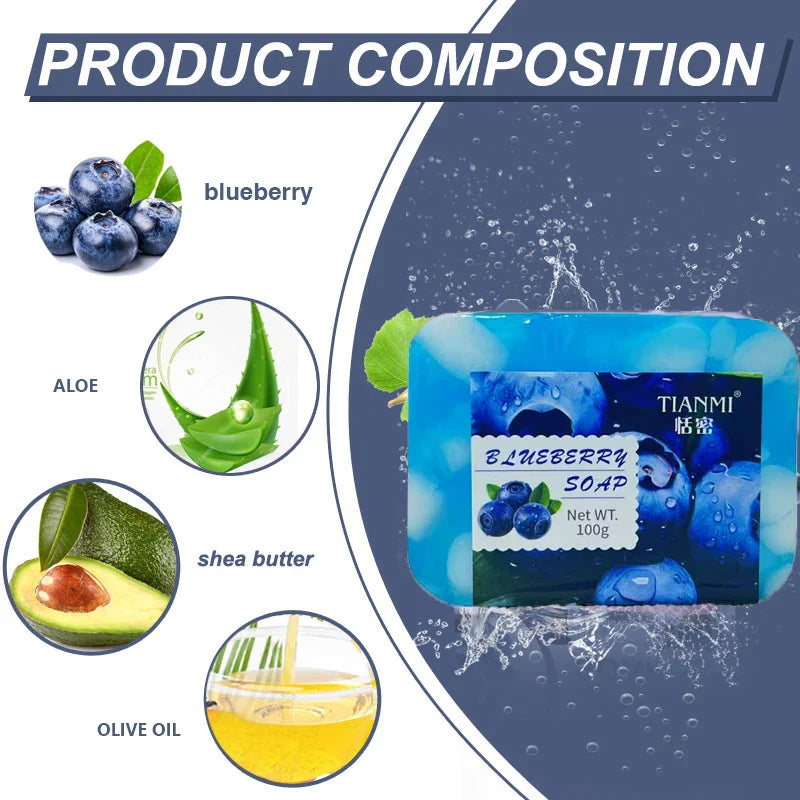 Blueberry Jelly Soap – Deep Cleansing & Moisturizing Body Bar