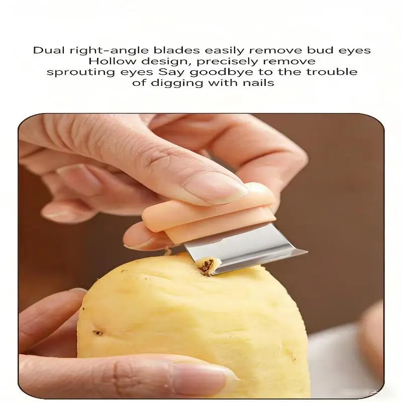 2-in-1 Garlic Peeler & Veggie Tool with Non-Slip Grip | HELTC
