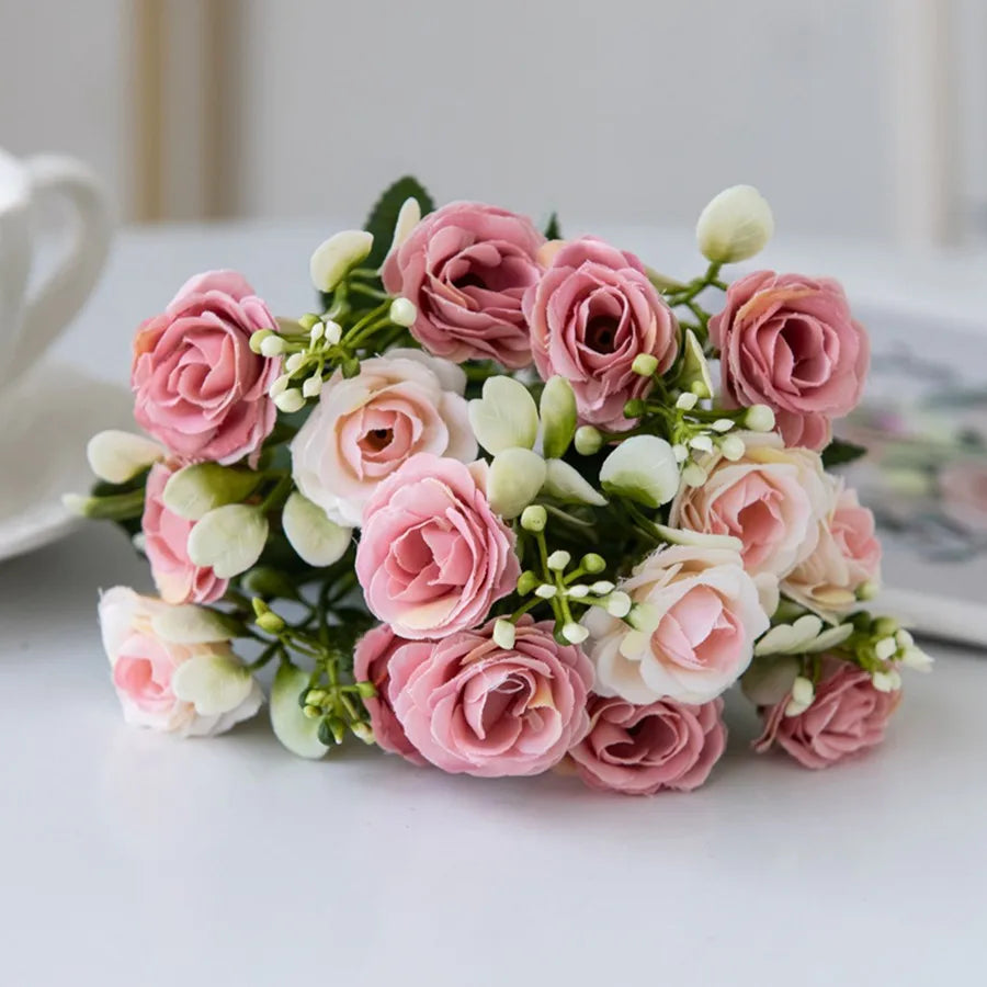 Artificial Silk Rose Bouquet | Wedding, Home & Garden Décor