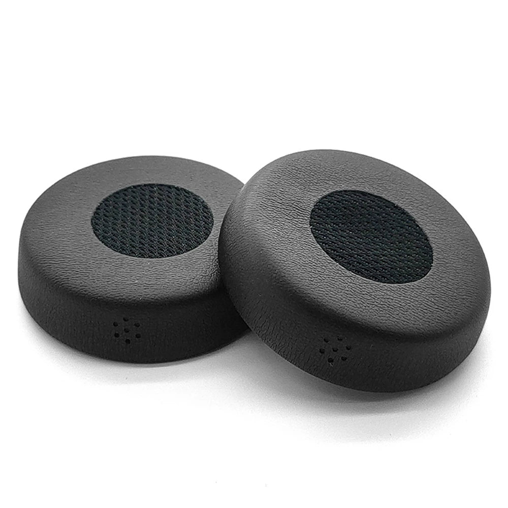 2 PCS/1 PAIR Leather Cushion Cover For Jabra Evolve 20SE 30II 40 65 75 Earpads Cover Sponge Soft Headphone Pads Black Peaceful Pleasures Health and Wellness
