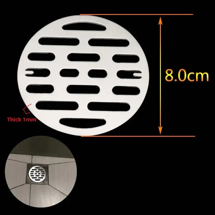 Stainless Steel Round Floor Drain Cover & Hair Catcher Strainer